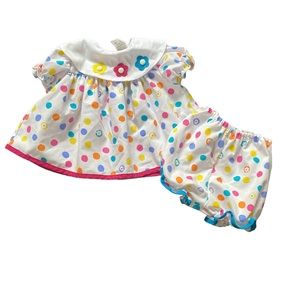 Colorful Polka Dot Kids Dress Set
